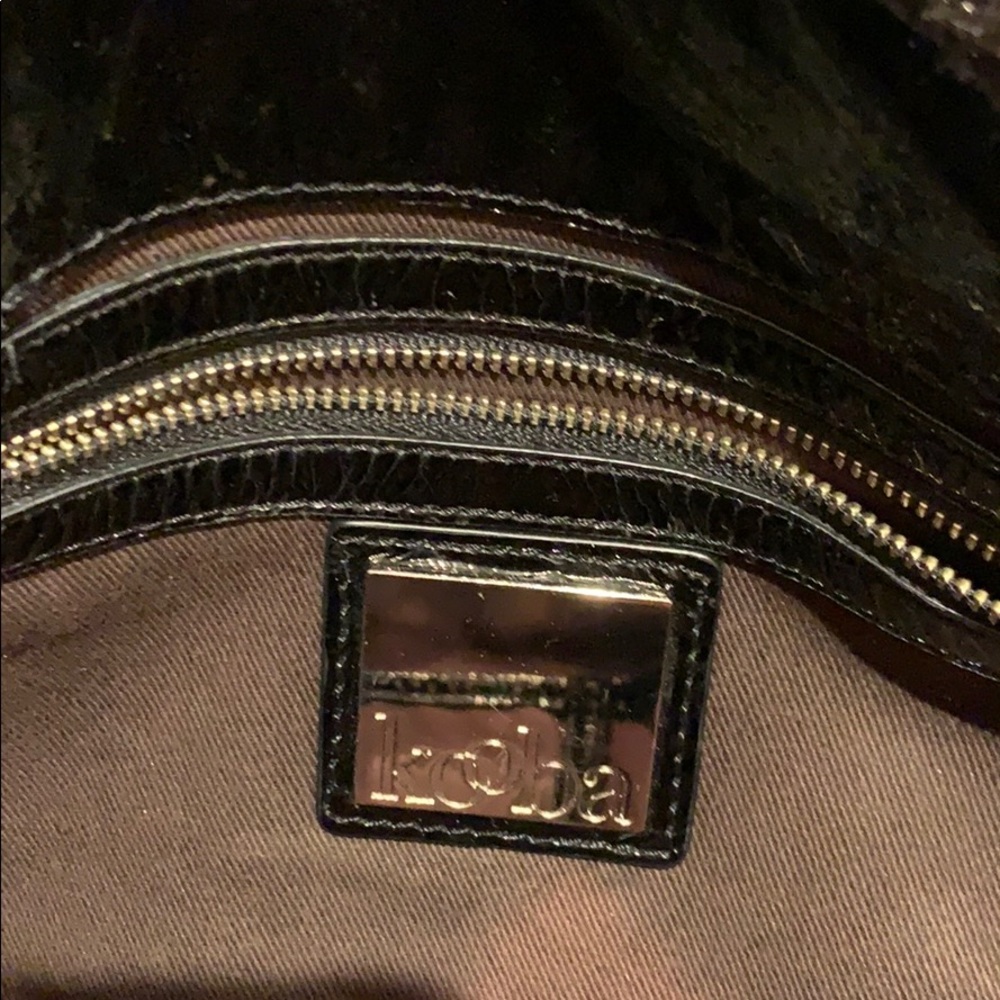 KOOBA expandable black patent messenger bag - Picture 5 of 7